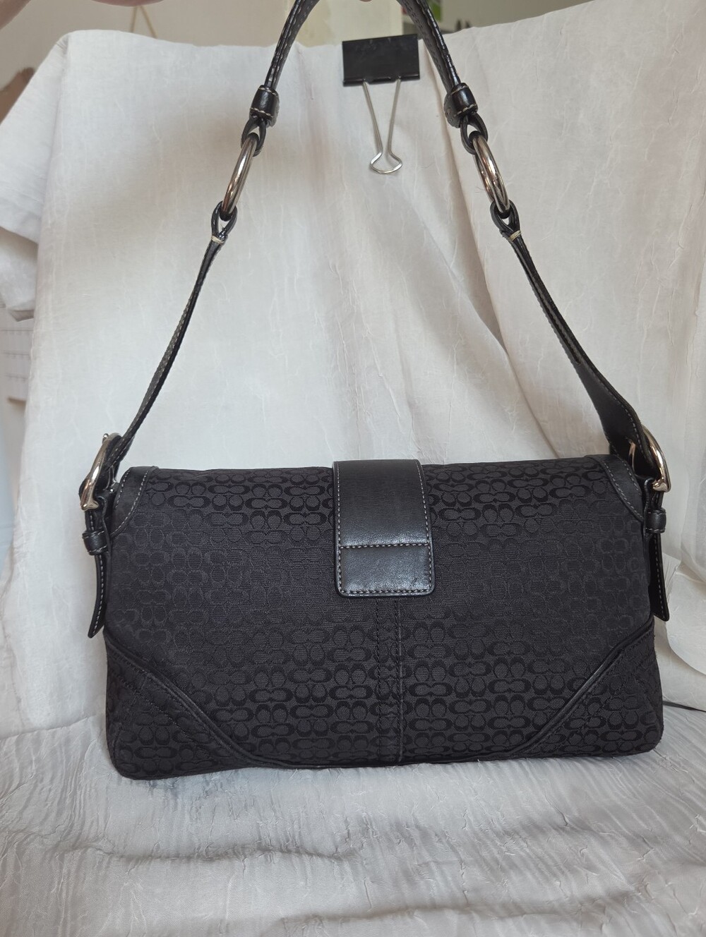 Coach Soho Signature Flap Shoulder Bag - Picture 2 of 10